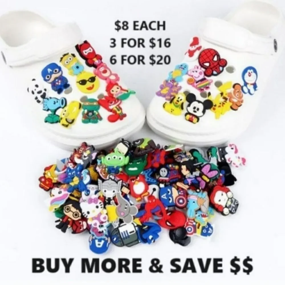 6/$20 Basketball 🏀 Hoops Croc Charm Shoe Jewelry Sports Ball Jibbitz Bogg Bag - Picture 3 of 5